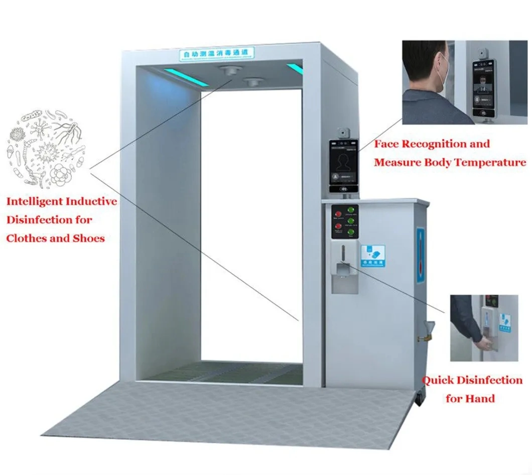 Whole Body Mobile Sanitizer Air Fogger Disinfection Booth Equipment