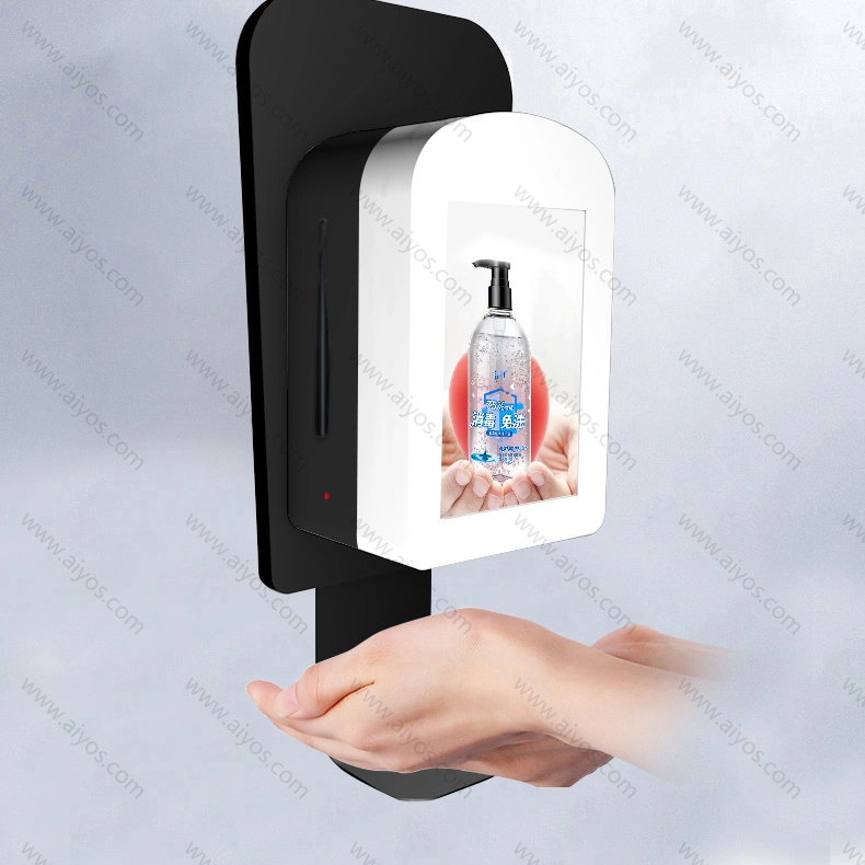 Original Factory Design 10inch Hand Sanitizing Billboard Digital Indoor Floor Standing Hand Sanitizing Billboard