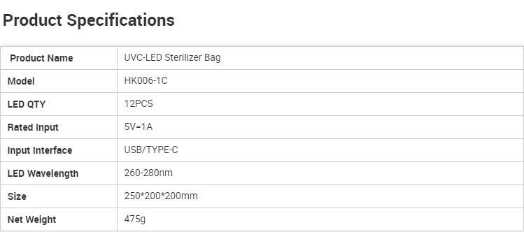 Ultra Violet Sanitizing Light Sterilization Box UV Sterlizer Cabinet Ultra Violet LED Sanitizing Light