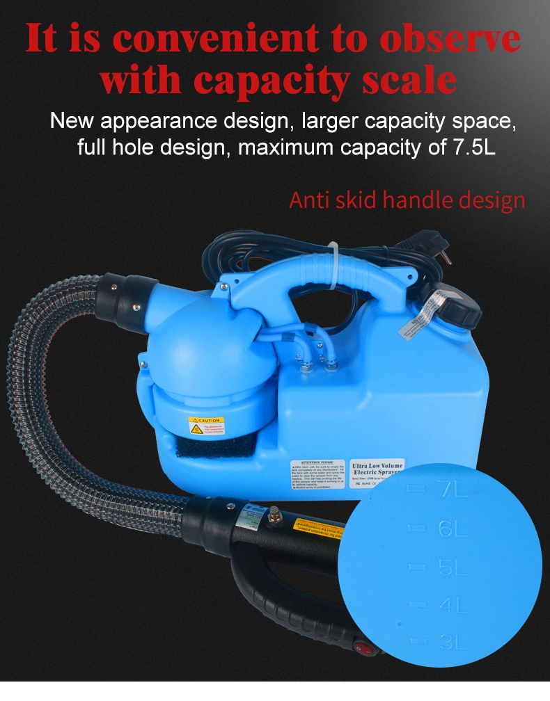 Best Selling 220V 7L Ulv Virus/Germ/Pest Killing Fogger Hose Sprayer