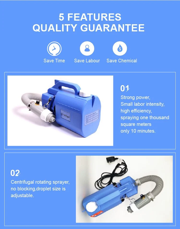 Portable 4.5L Ulv Electric Sprayer Fogger/Fogging Machine Environment Disinfection Machine