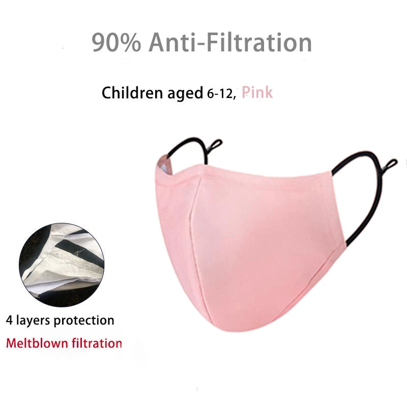 Kids Electric Masks Filter Activated Carbon Anti-Fog Breathable Cold and Dustproof Students Air Masks