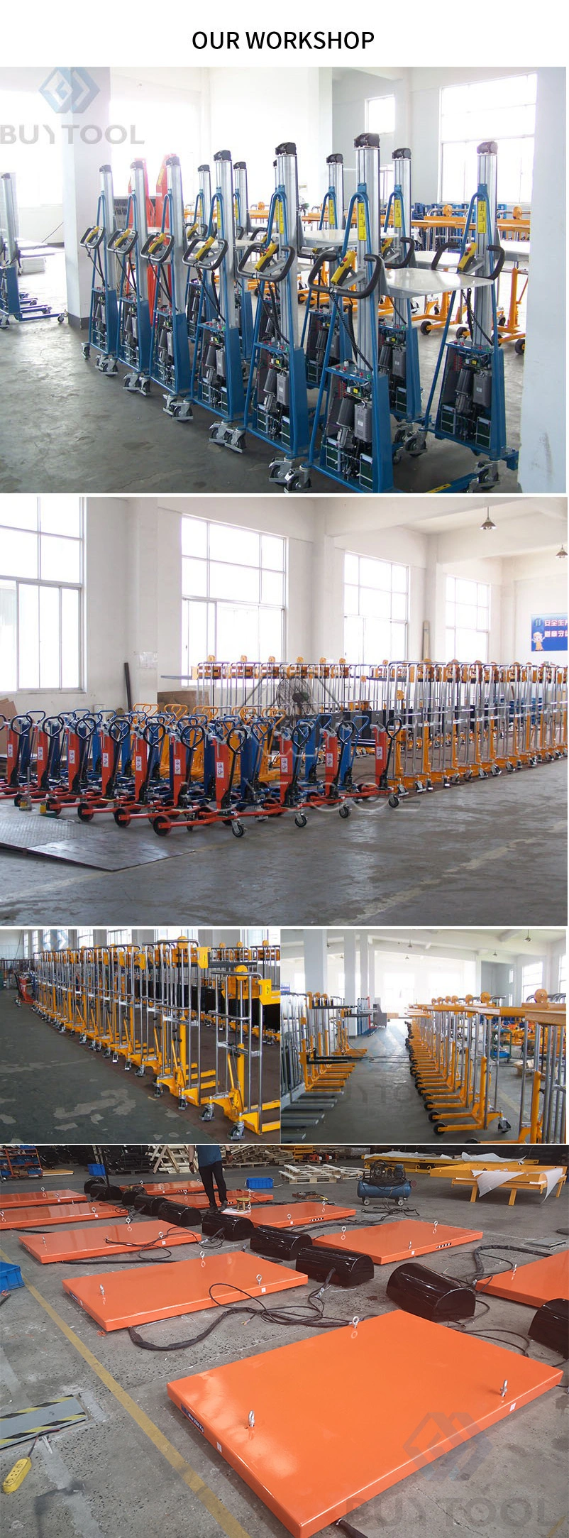 Battery Powered Scissor Lift with Powered Roller Conveyor