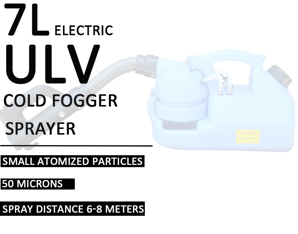 7L Electric Cold Fogging Machine Ulv Fogger Ulv Ultra Low Capacity Knapsack Electric Sprayer Disinfection Machine Low Price