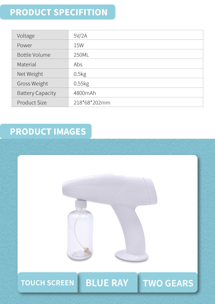 The Most Popular Electrostatic Plastic Sprayer Cordless Battery Spray Gun Disinfection Sprayer