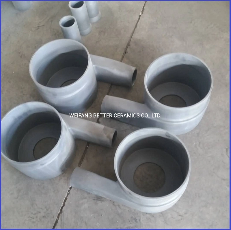 RBSiC ( SiSiC ) silicon carbide sic cyclone parts / cyclone lining with high hardness