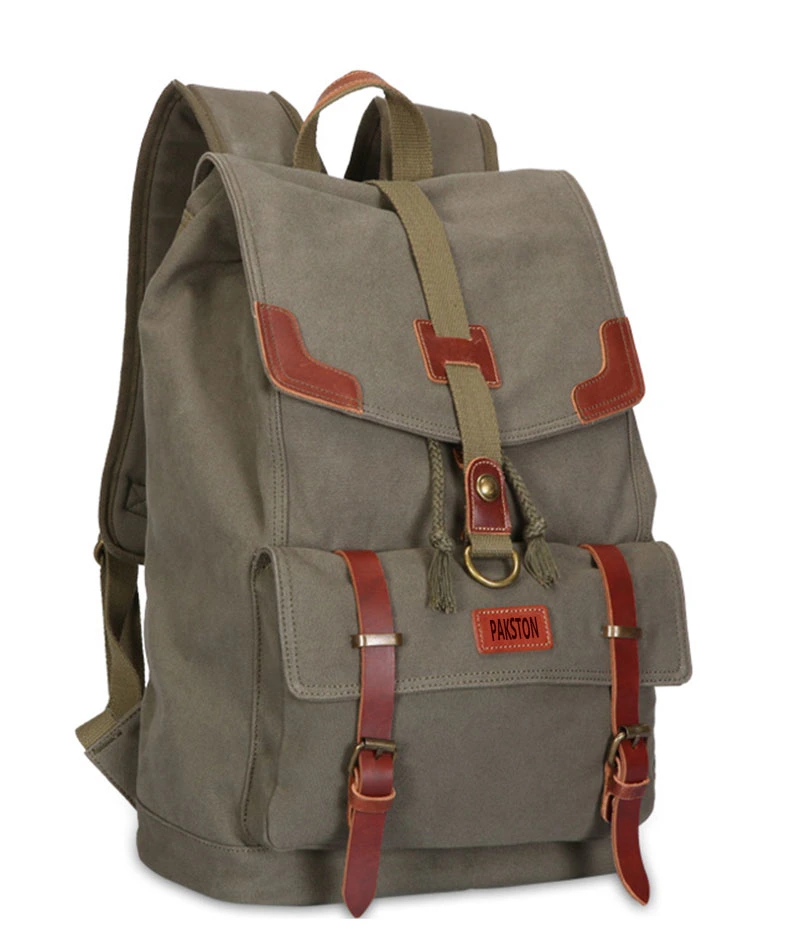 Pakston Canvas Backpack Fashion School Canvas Bag Computer Bag Backpack Bag Drawstring Backpack China Backpack