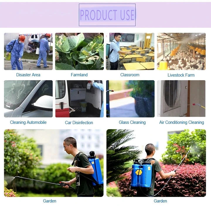 16 Liters Battery Powered Electric Pesticide Garden Backpack Knapsack Agricultural Spray Machine Pump Battery Sprayer