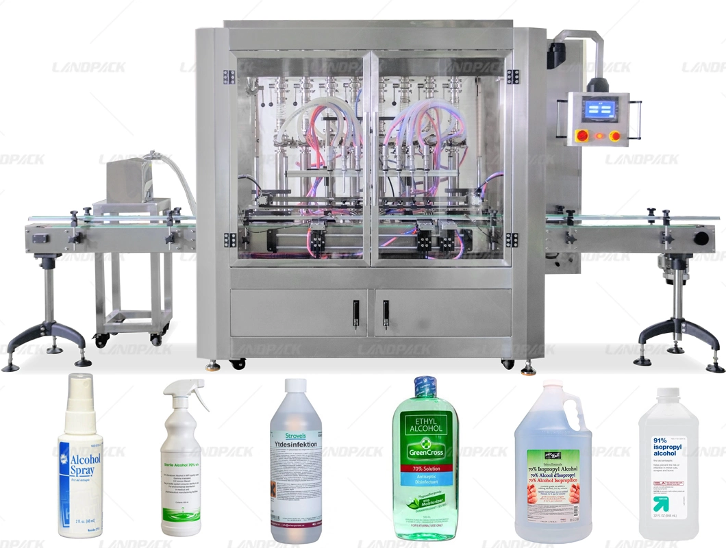 50-500ml Alcohol Sanitizer Gel Spray Bottle Filling and Capping Machine