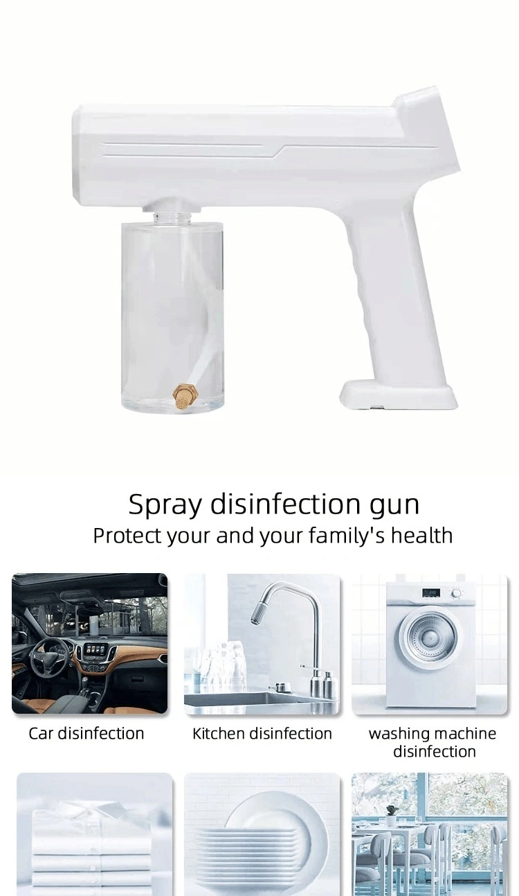 Portable Handheld Fog Machine Nano Steam Gun Mist Blower Sprayer Disinfectan Electrostatic Sprayer Sanitising Gun