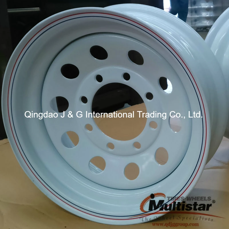 White Modular Trailer Wheel Rim, St Tyre Wheel Rim, Steel Trailer Wheel Rim