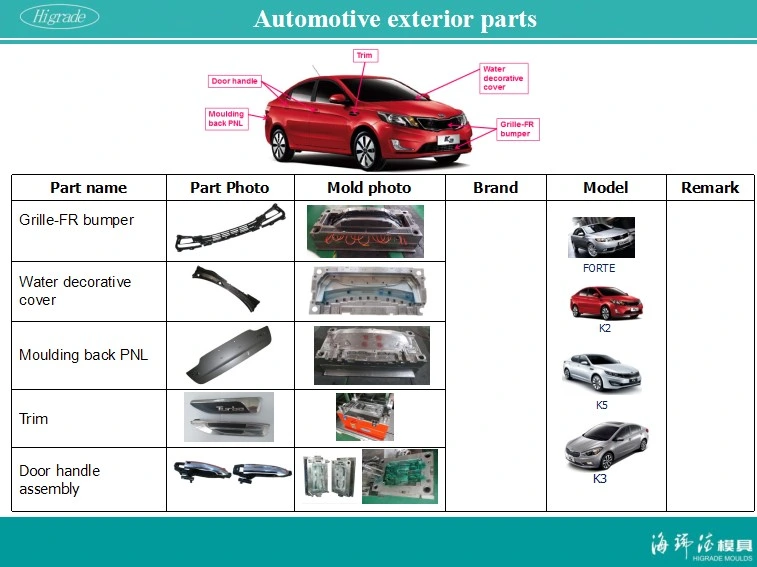 Gas-Assisted Injection Mould/Mold for Automotive Plastic Parts