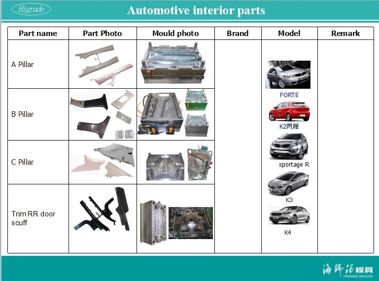 Gas-Assisted Injection Mould/Mold for Automotive Plastic Parts