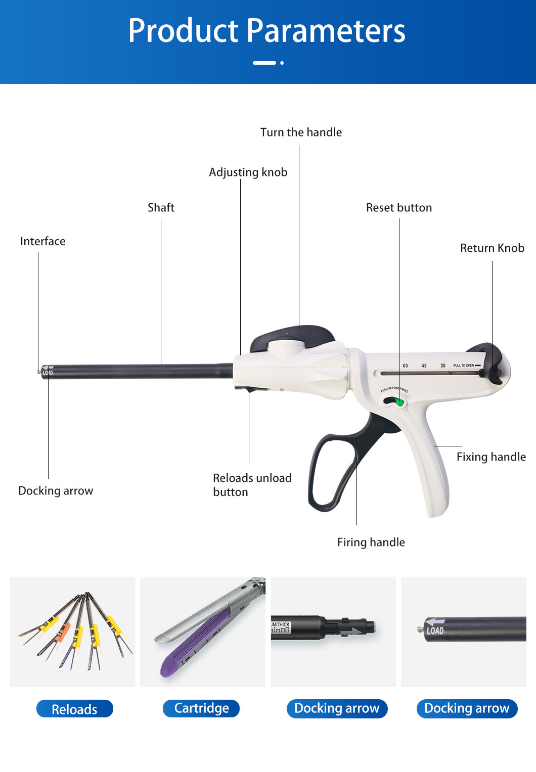 Medical Surgical Instrument Medical Devices Endoscopic Staplers and Reloads