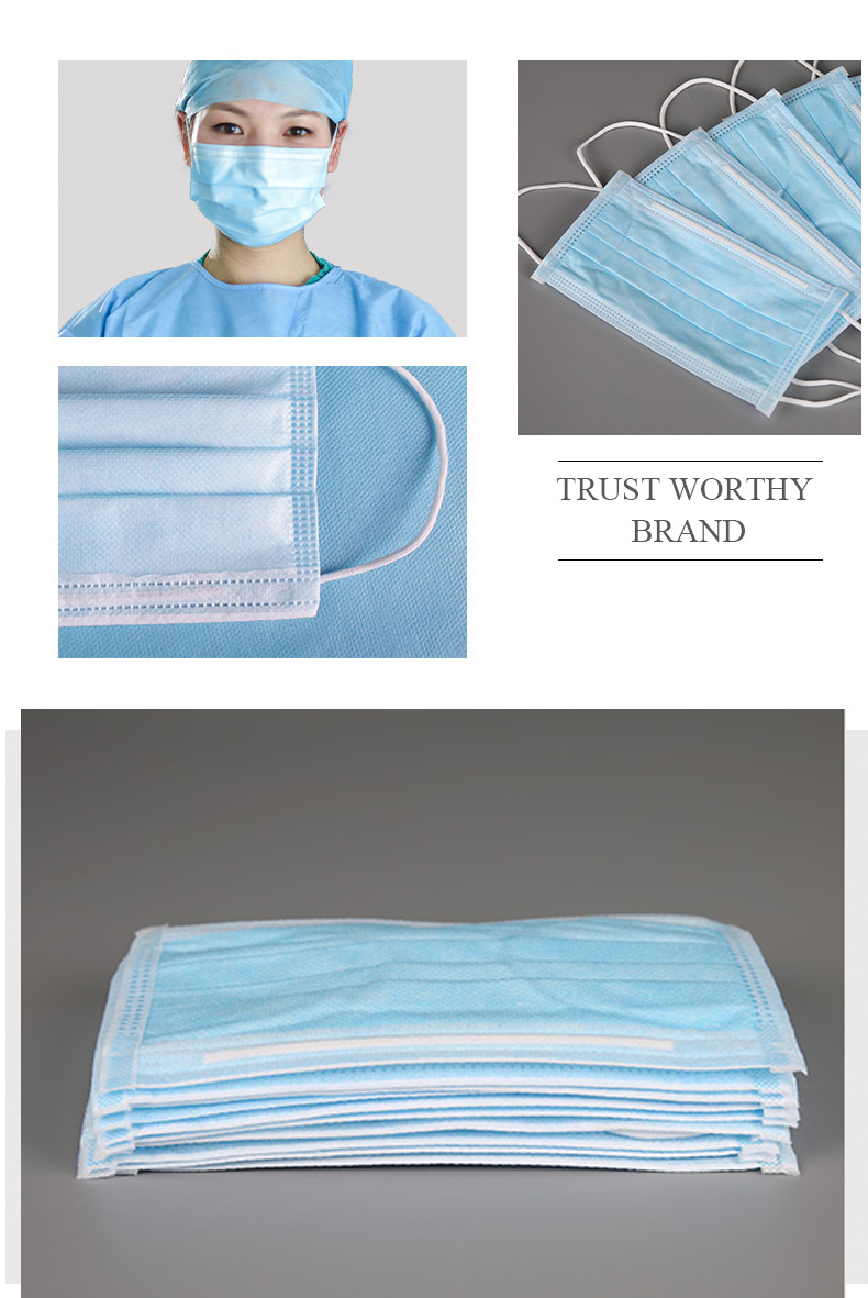 Face Mask Earloop 3 Ply Non Woven Face Mask