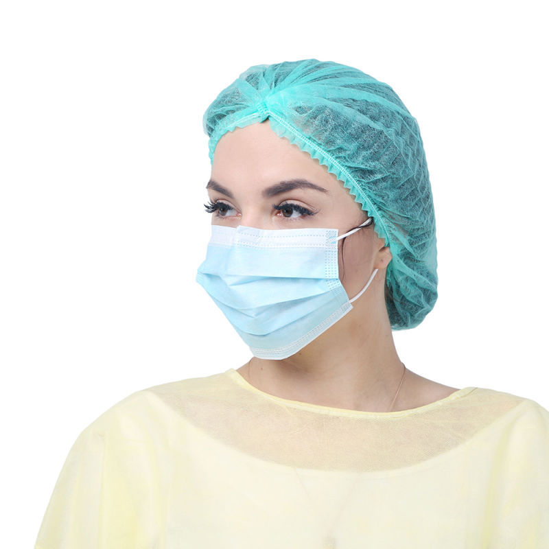Disposable 3-Ply Anti-Pollution Dustproof Non Woven Face Mask for Adult