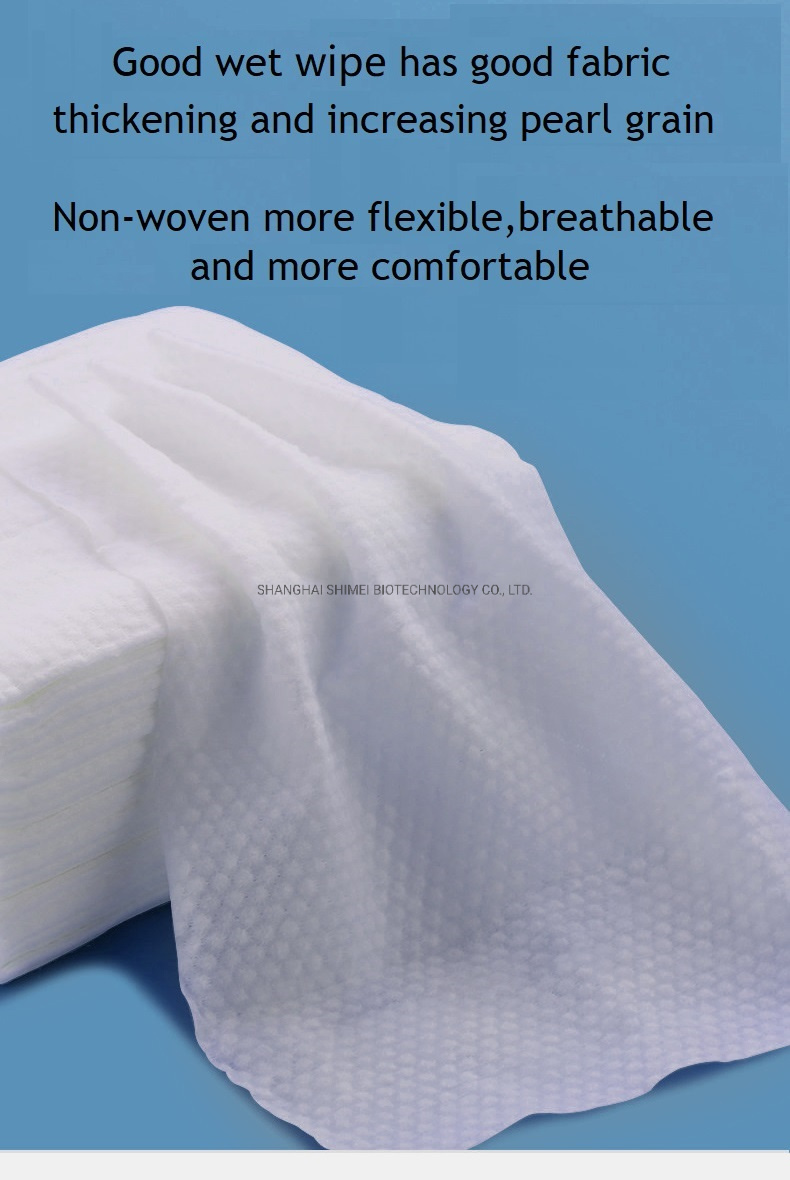 Non Alcoholic Portable Non Woven Fabric Wipes for Infants