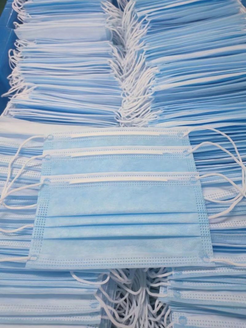 3 Ply Non Woven Disposable Protective Face Mask