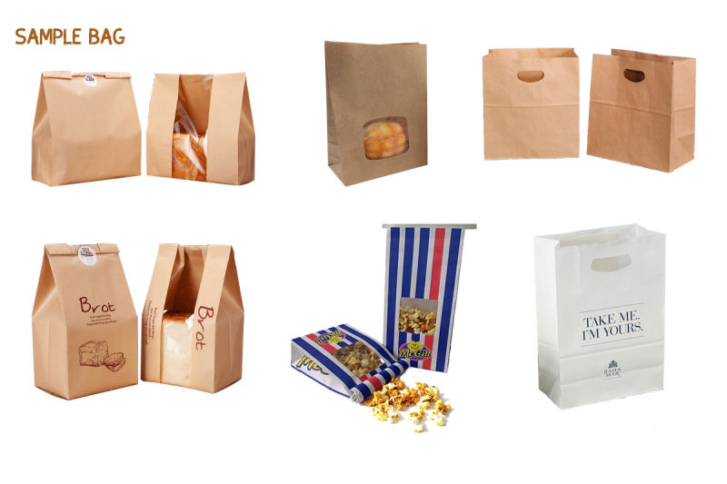 Carry Paper Bag Making Machine with Square Bottom