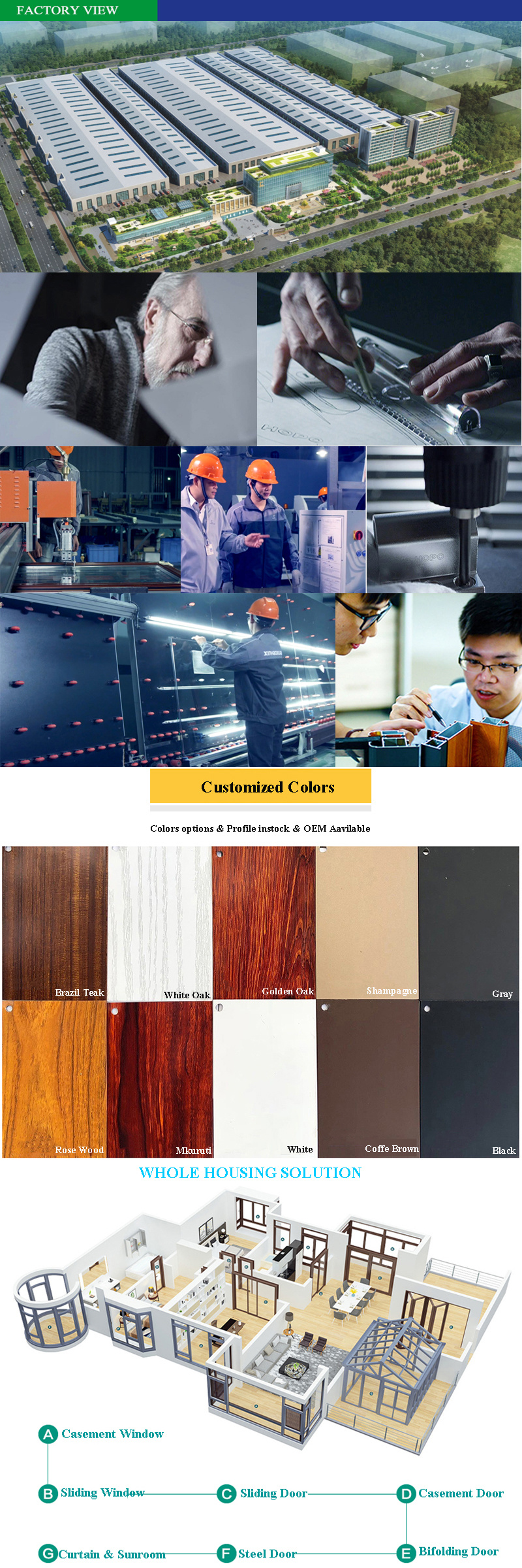 Guangzhou Aluminum Windows Latest Sliding Window Design with Window Protection