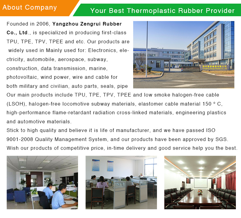 RP3188 Manufacturer Transparent Rubber Product Thermoplastic