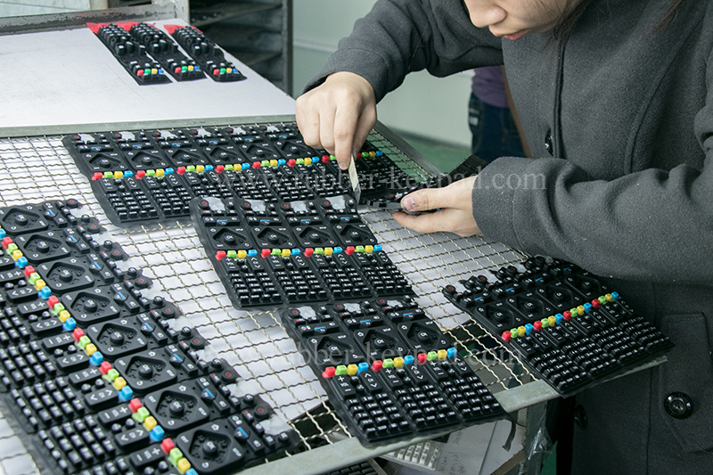 Custom Silk Screen Printing Silicone Rubber Keyboard