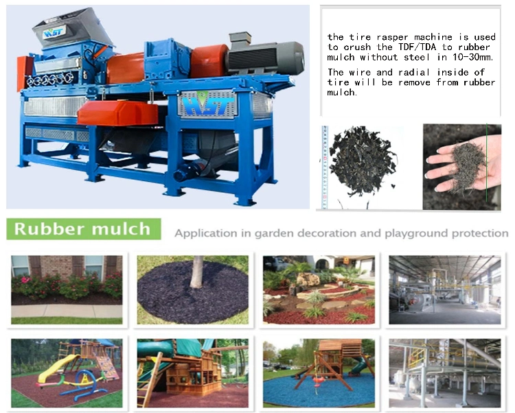 Rubber Shredder Tyre Crushing Equipment Tyre Cutter Machine Rubber Powder Price