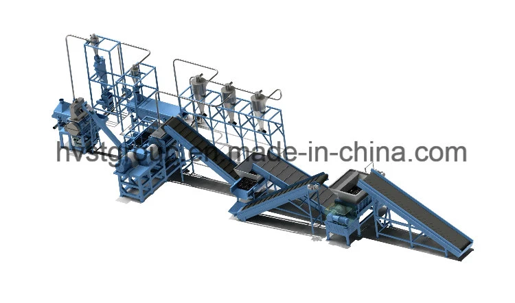 Tyre Shredder Machine Price Rubber Powder Tyre Recycling Machine Machine Tire Crusher Production Line