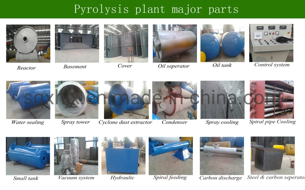 10ton Tire Pyrolysis Machinery with High Profit Return