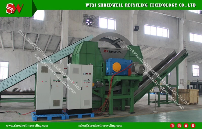 Used Car Tyre/Tire Shredding System to Make Rubber Chips for Pyrolysis