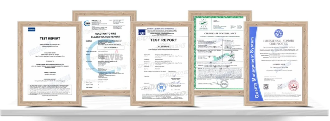 Taiwan Fireproof Magnesium Sulfate / Chlorine Free Board Price