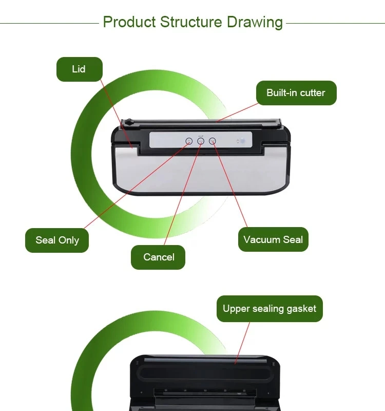Automatic Stainless Steel Touch Sensitive Portable Food Vacuum Sealer