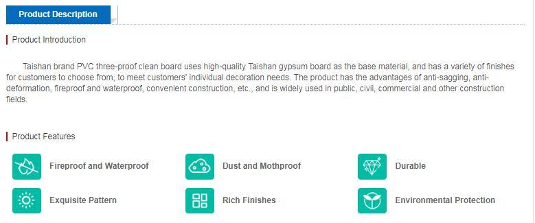 High Quality PVC Coated Gypsum Ceiling Tiles 60X60cm 2X2 Ceiling Tile