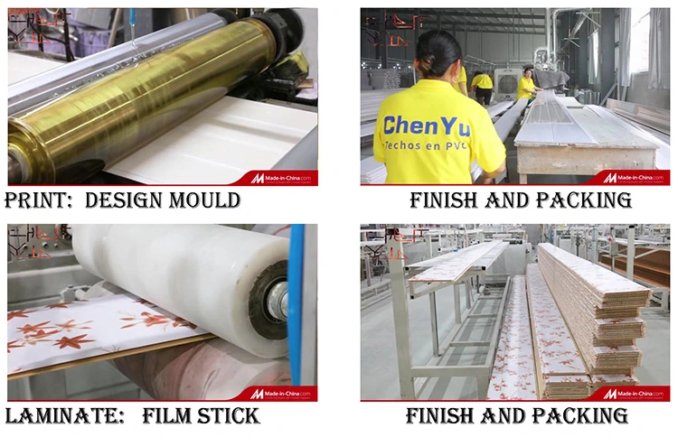 Chinese Factory Low Price High Quality Ceiling PVC Ceiling Board Hot Stamping Panel UV PVC Wall Panel for Inside Decoration Roof Ceiling Tile Gypsum Board