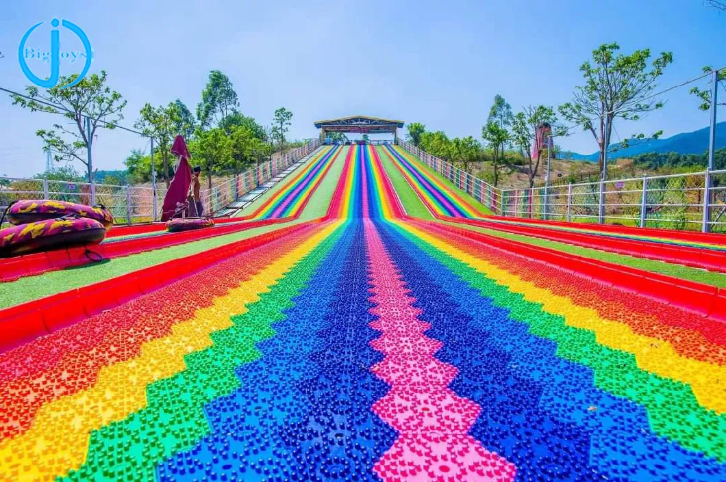 Plastic Dry Rainbow Slide for Sale, Amusement Park Dry Rainbow Slide