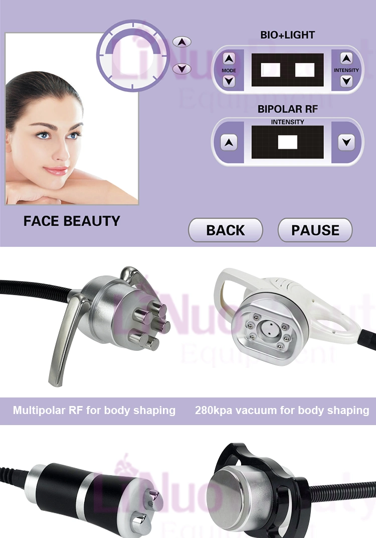 Best 2019 Ultrasonic Cavitation Vacuum Pump RF Radio Frequency Slimming Therapy Machine Beauty Equipment for Sale