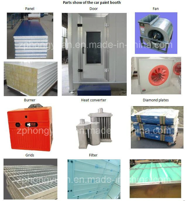 Truck Spray Booth Drying Chamber with Infra Red Paint Booth Heaters Paintcabin with Infrared Light