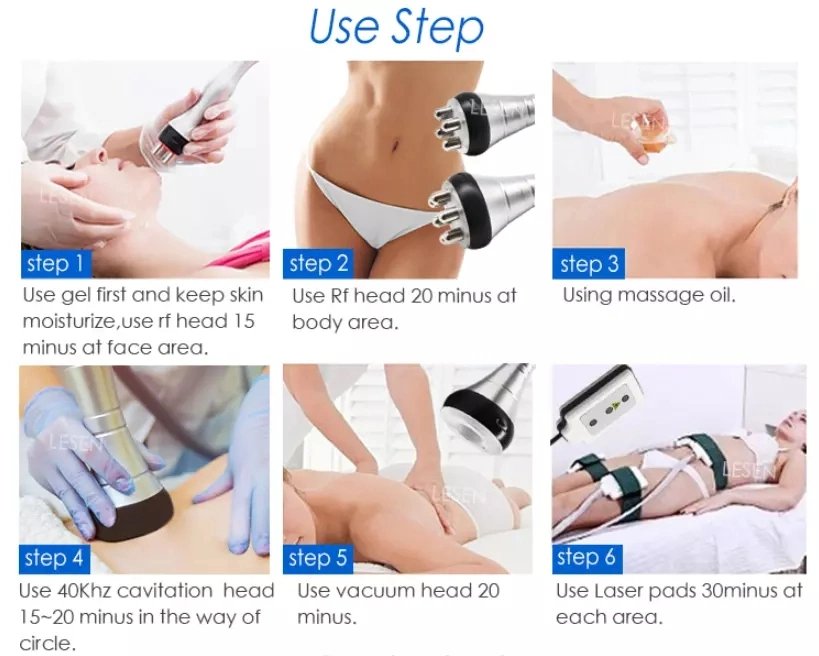 High Frequency Laser Liposuction RF Cavitation Vacuum Slimming Beauty Equipment