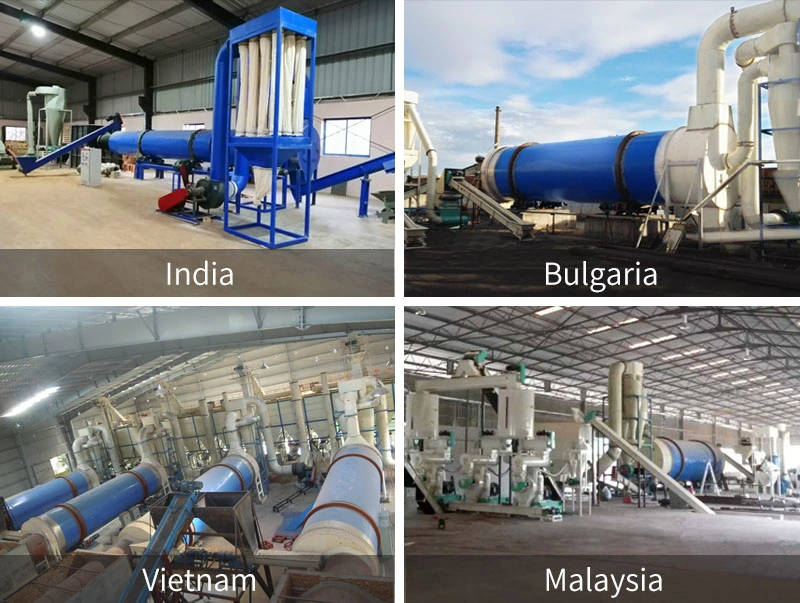 High Quality Biomass Wood Chips Sawdust Rotary Drum Dryer Machine