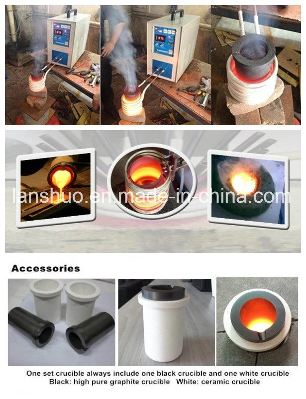 High Frequency 2kg Gold Melting Induction Kiln