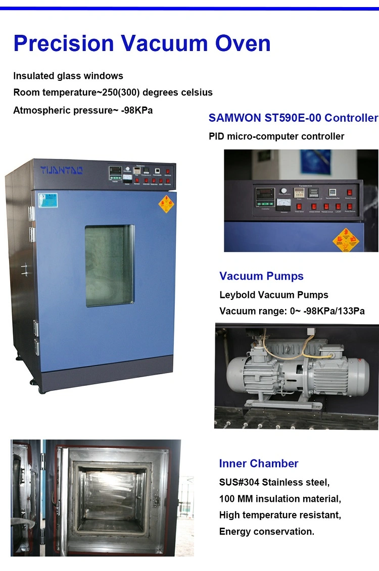 High Temperature 300c with Pump Dryer Vacuum Oven