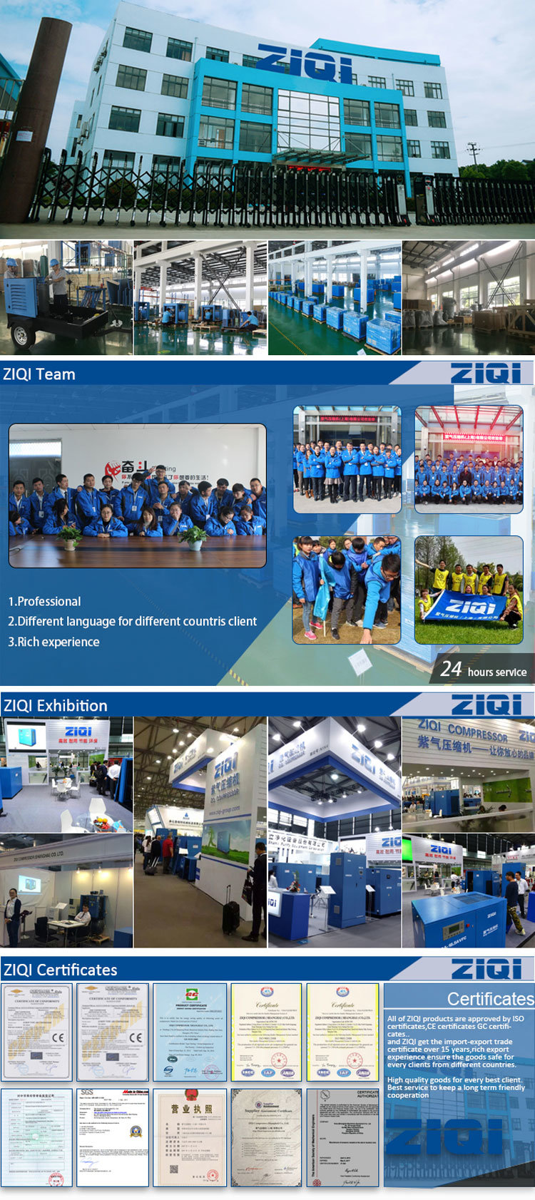 Very Practical High Quality 7.5kw Compact Mounted Compact Mounted Screw Air Compressor for General Industrial Utility