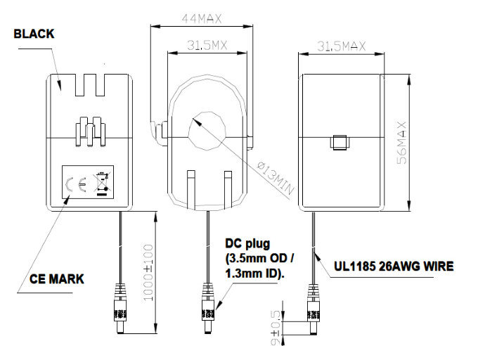Hy 121-30m-La Split Core Current Transformer 13mm Hole Type Current Transformer