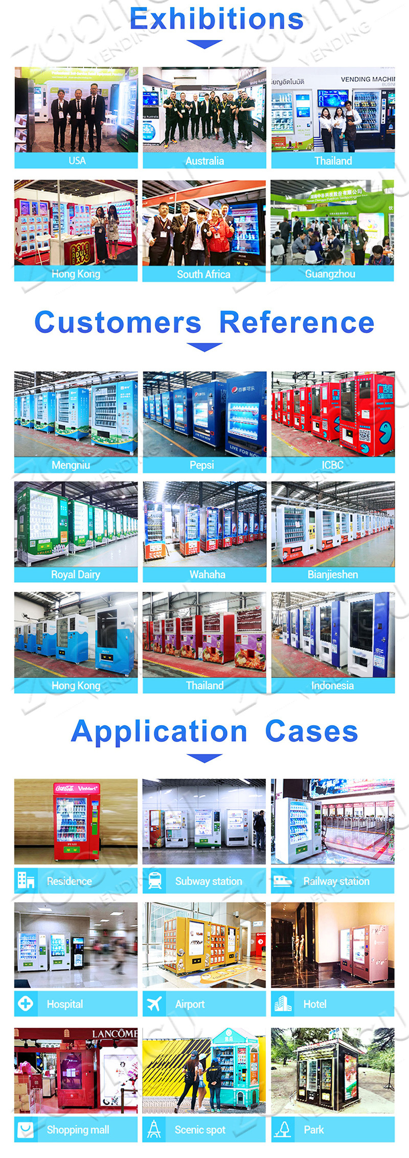 Zoomgu Factory Directly Sale Vending Machine at Lowest Factory Price