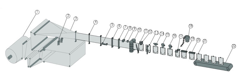 Film Roll Water Packing Machine for Stand up Spout Pouch