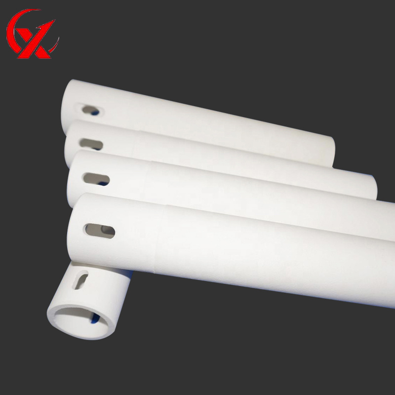 Wear Resistant Alumina Ceramic Roller / Ceramic Kiln Tube / Ceramic Pipe for Wall Tile Kiln