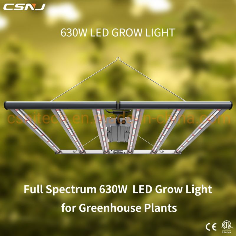 Full Spectrum LED Spider Grow Light (G600 630W) for Greenhouse Growing