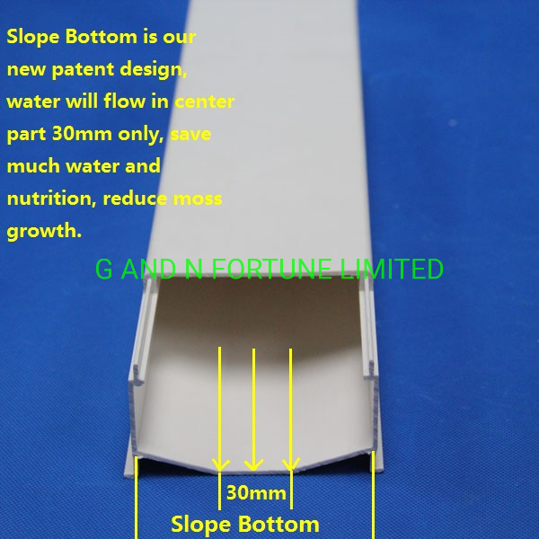 Hydroponics Nft System with Holes Kits Vertical Hydroponic Growing Systems PVC Tube Plant Vegetable