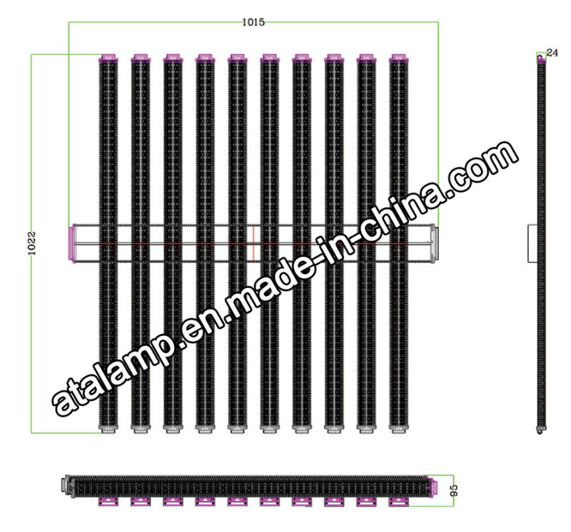 2020 ATA Generation Full Spectrum LED Grow Light 1000W High Quality Grow Indoor Grow Tent Complete Kit LED for Medical Plants