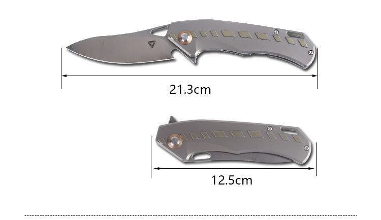 Titanium Handle S35vn Blade Outdoor Folding Knife